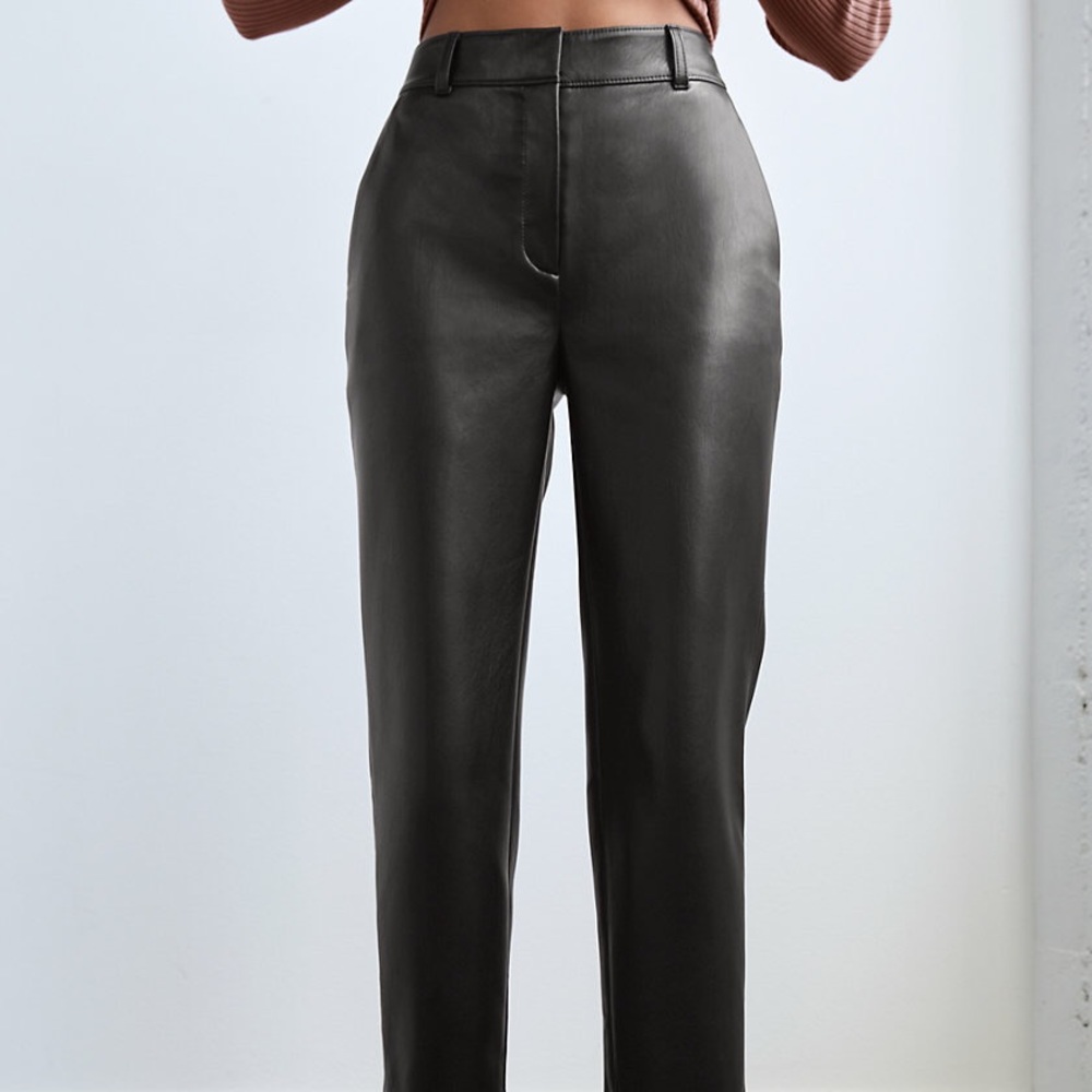 Aritzia Babaton Vegan Leather Pants (Command cropped pant)